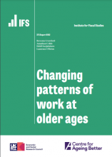 Changing patterns of work at older ages: (IFS Report R192)